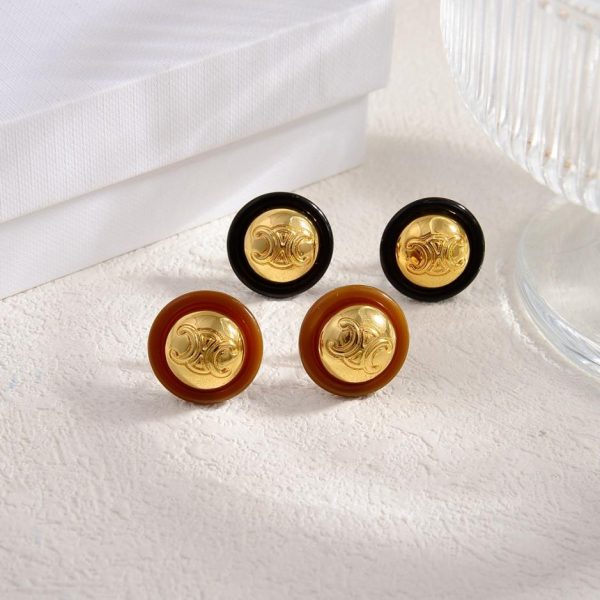 réplica,joyas,joyería,1:1,replica,fake,lujo,barato Pendientes nuevos Celine