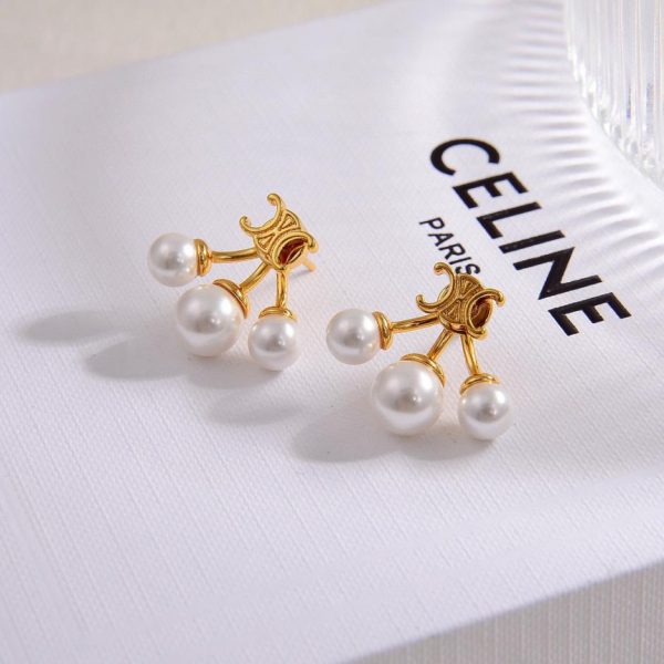 réplica,joyas,joyería,1:1,replica,fake,lujo,barato Pendientes nuevos Celine
