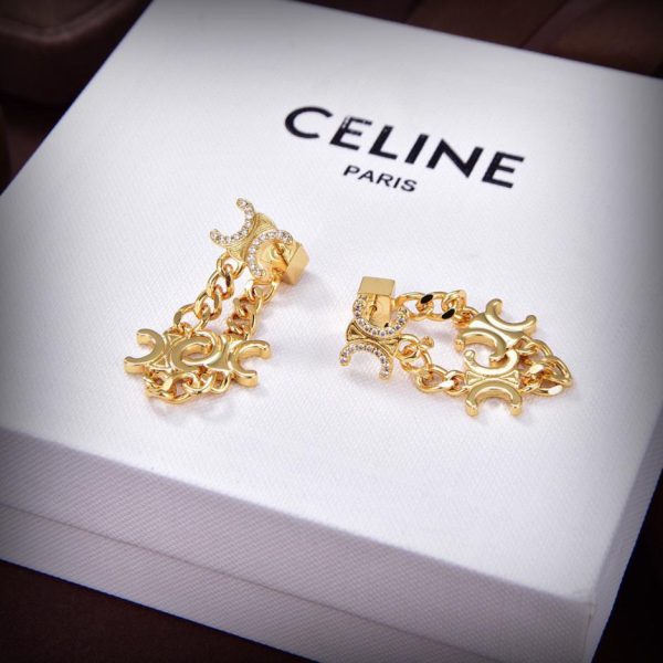 réplica,joyas,joyería,1:1,replica,fake,lujo,barato Pendientes Celine Arco de Triunfo nuevos