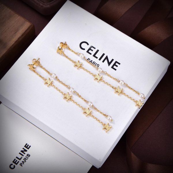 réplica,joyas,joyería,1:1,replica,fake,lujo,barato Pendientes nuevos Celine