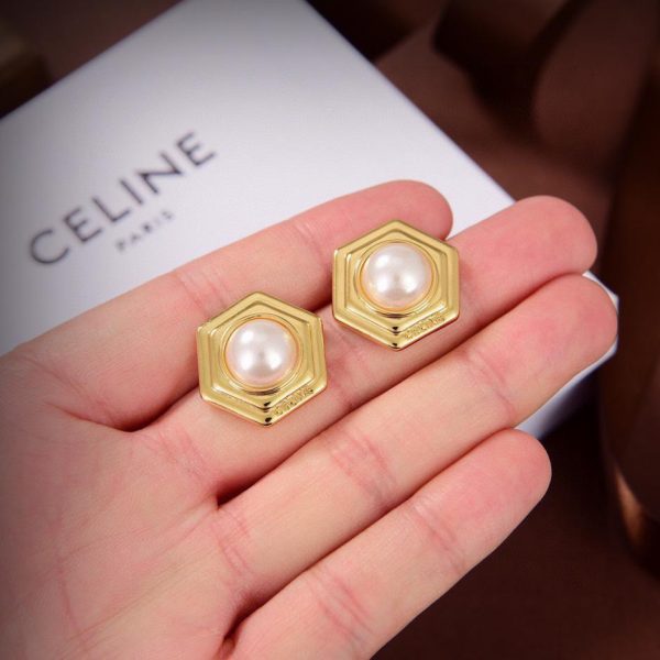 réplica,joyas,joyería,1:1,replica,fake,lujo,barato Pendientes Celine Arco de Triunfo nuevos