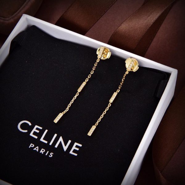 réplica,joyas,joyería,1:1,replica,fake,lujo,barato Pendientes de borla nuevos Celine