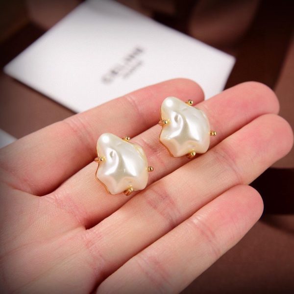 réplica,joyas,joyería,1:1,replica,fake,lujo,barato Pendientes Celine nuevos de oro