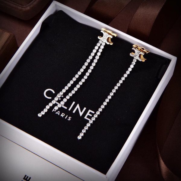 réplica,joyas,joyería,1:1,replica,fake,lujo,barato Los nuevos pendientes de borlas del Arco de Triunfo de Celine