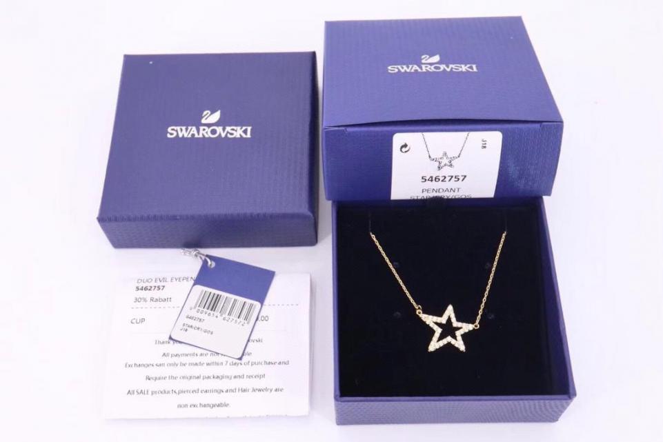 réplica,joyas,joyería,1:1,replica,fake,lujo,barato Collar de clavícula con estrella de Swarovski