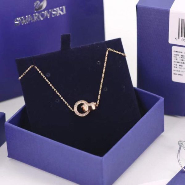 réplica,joyas,joyería,1:1,replica,fake,lujo,barato collar de clavícula swarovski