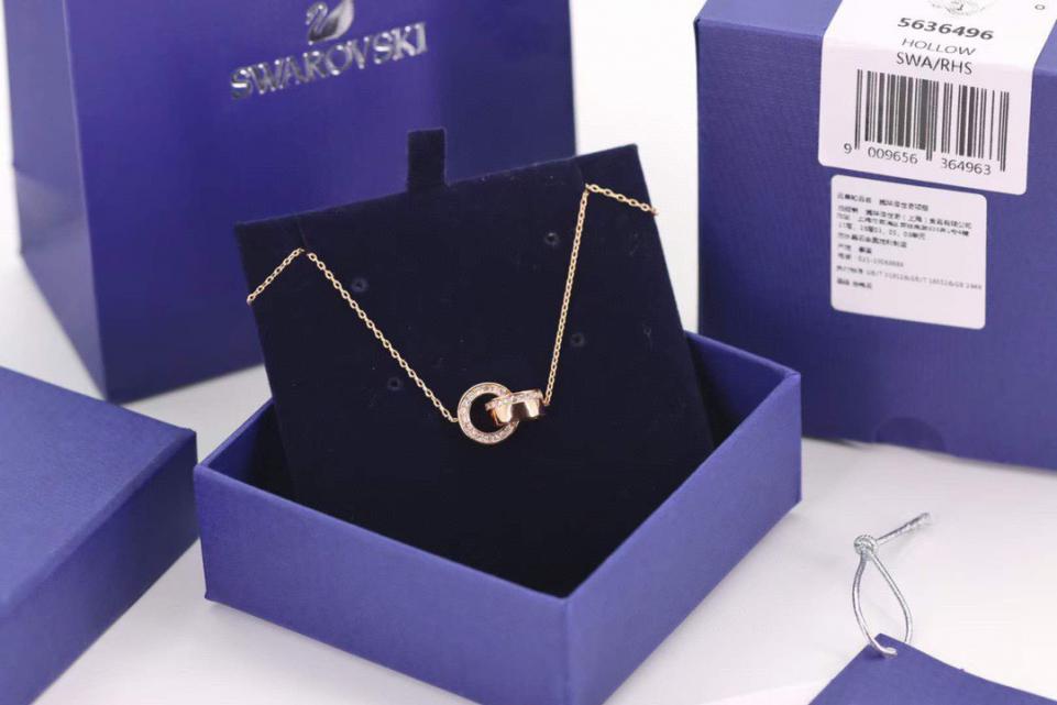 réplica,joyas,joyería,1:1,replica,fake,lujo,barato collar de clavícula swarovski