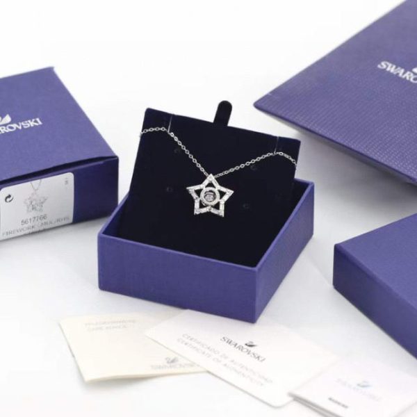 réplica,joyas,joyería,1:1,replica,fake,lujo,barato collar de clavícula con estrella de swarovski