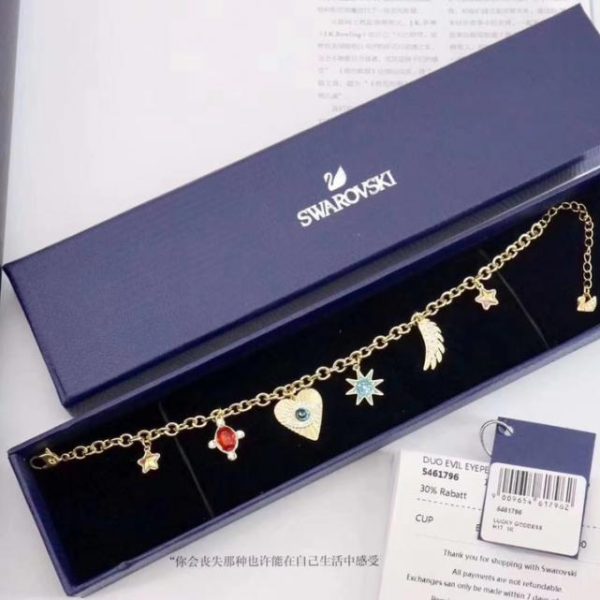 réplica,joyas,joyería,1:1,replica,fake,lujo,barato Pulsera ojo de diablo swarovski