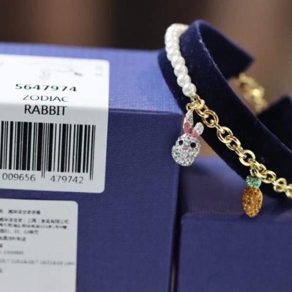 réplica,joyas,joyería,1:1,replica,fake,lujo,barato pulsera de perlas del zodiaco swarovski