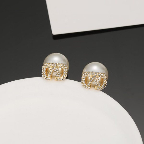 réplica,joyas,joyería,1:1,replica,fake,lujo,barato Pendientes de perlas Valentino