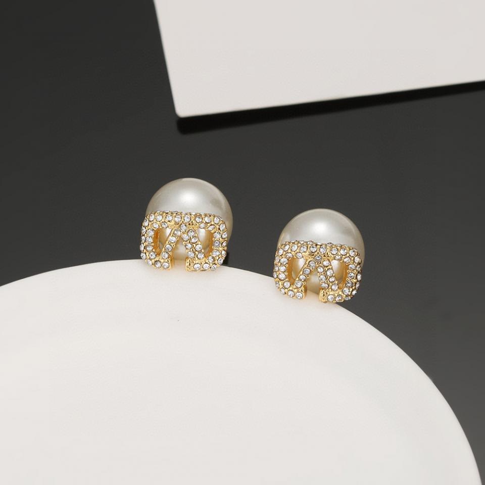 réplica,joyas,joyería,1:1,replica,fake,lujo,barato Pendientes de perlas Valentino