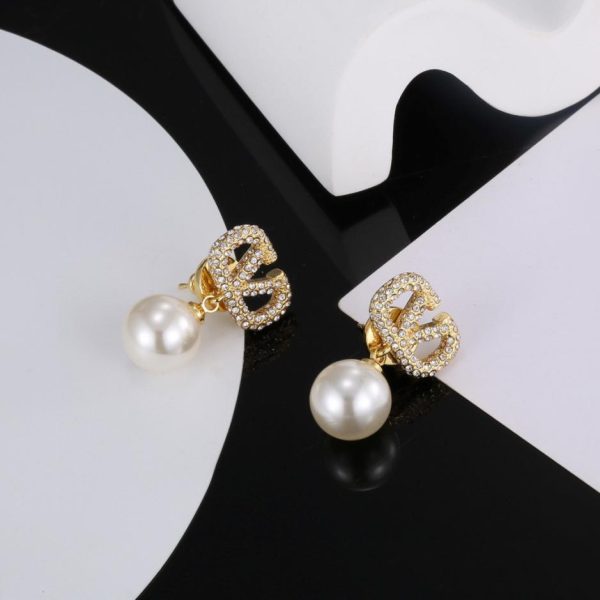 réplica,joyas,joyería,1:1,replica,fake,lujo,barato Pendientes Valentino con logo en forma de V