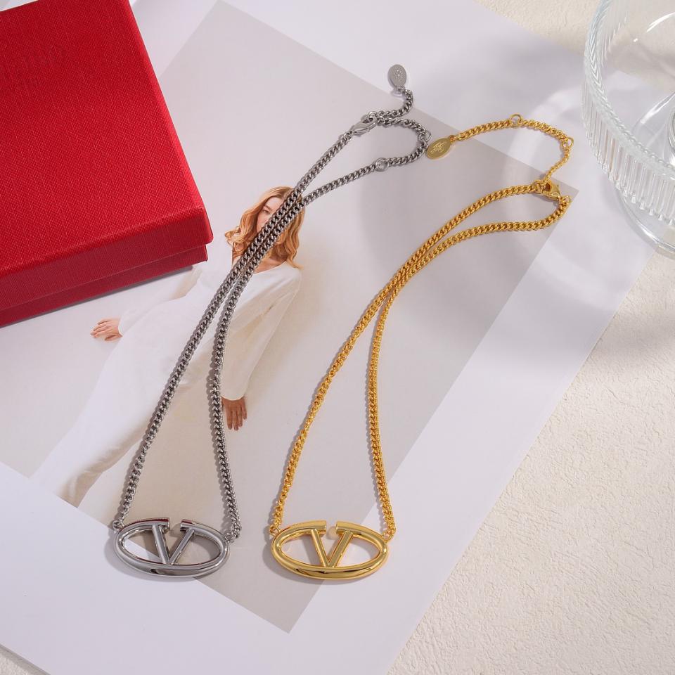 réplica,joyas,joyería,1:1,replica,fake,lujo,barato collar Valentino
