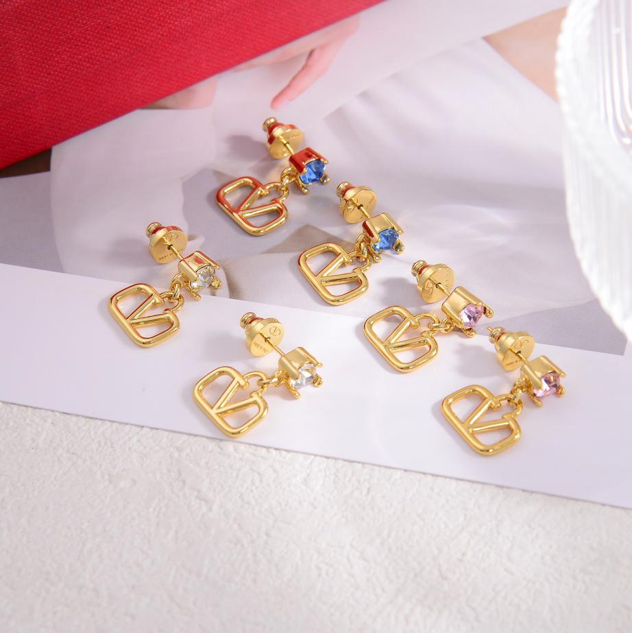 réplica,joyas,joyería,1:1,replica,fake,lujo,barato pendientes Valentino