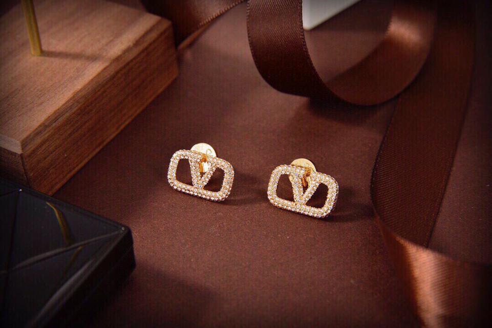 réplica,joyas,joyería,1:1,replica,fake,lujo,barato réplica,joyas,joyería,1:1,replica,fake,lujo,barato Pendientes Valentino con diamantes