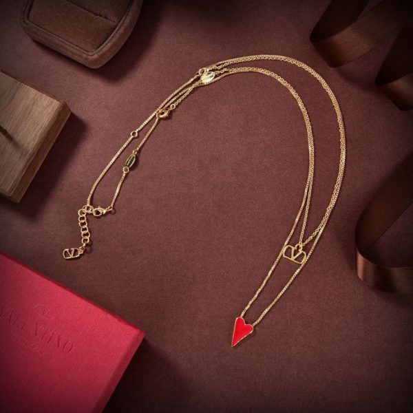 réplica,joyas,joyería,1:1,replica,fake,lujo,barato Collar Valentino San Valentín chino
