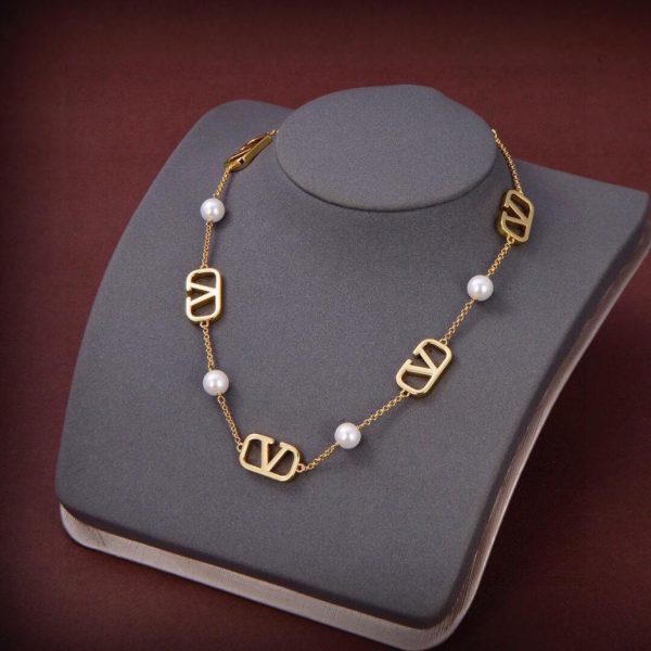 réplica,joyas,joyería,1:1,replica,fake,lujo,barato collar Valentino