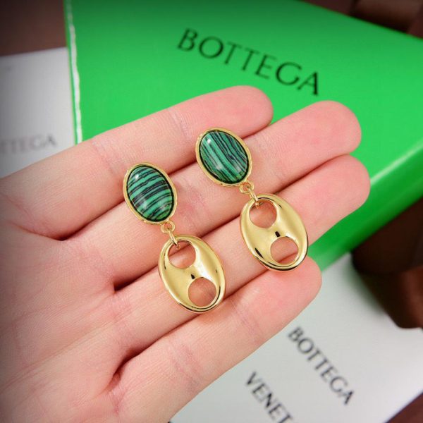 réplica,joyas,joyería,1:1,replica,fake,lujo,barato BOTTEGA VENENTA nuevos pendientes con diseño distintivo