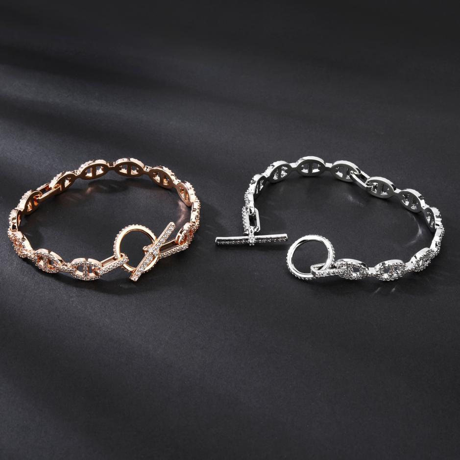 réplica,joyas,joyería,1:1,replica,fake,lujo,barato Pulsera de nariz de cerdo Hermes