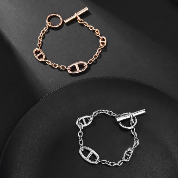 réplica,joyas,joyería,1:1,replica,fake,lujo,barato Pulsera de nariz de cerdo Hermes