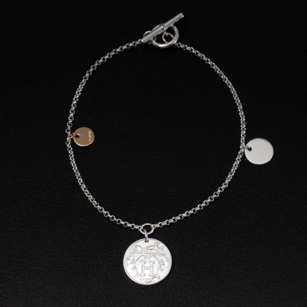 réplica,joyas,joyería,1:1,replica,fake,lujo,barato Pulsera de diamantes Hermes con nariz de cerdo