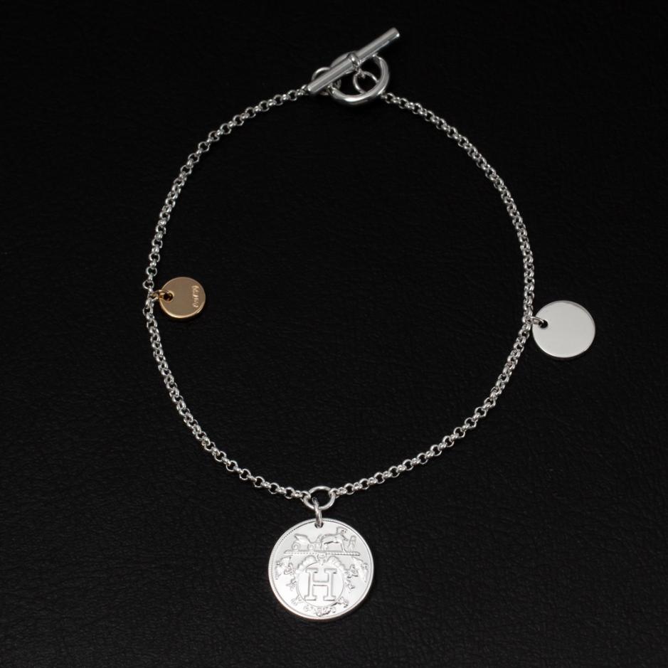 réplica,joyas,joyería,1:1,replica,fake,lujo,barato Collar de monedas serie Hermes Ex-Libris