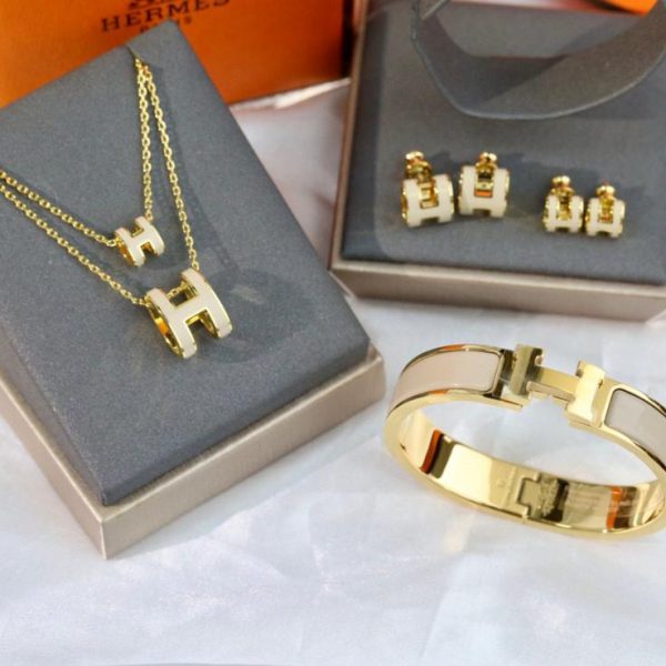 réplica,joyas,joyería,1:1,replica,fake,lujo,barato Conjunto de hebilla Hermes H