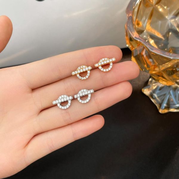 réplica,joyas,joyería,1:1,replica,fake,lujo,barato Anillo Hermes Finesse con diamantes completos