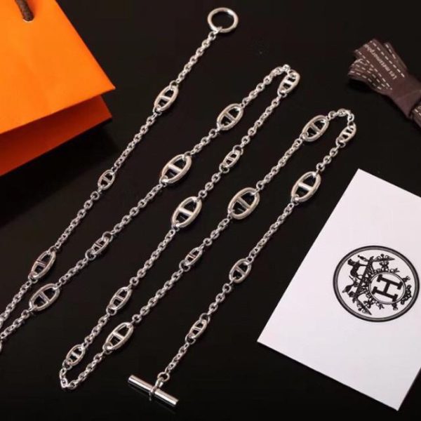 réplica,joyas,joyería,1:1,replica,fake,lujo,barato Hermes Collar Farandole Nariz De Cerdo
