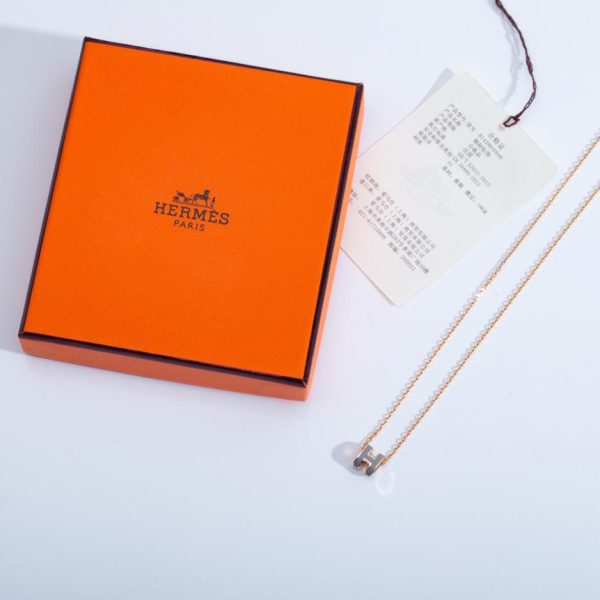 réplica,joyas,joyería,1:1,replica,fake,lujo,barato Collar Hermes mini H