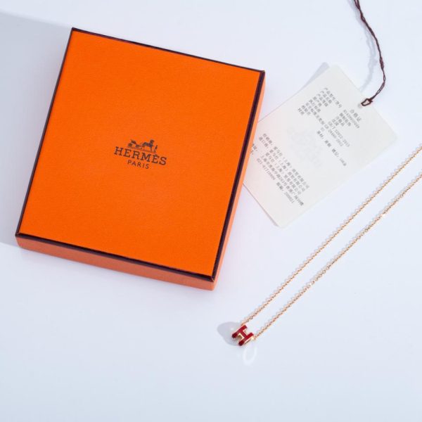 réplica,joyas,joyería,1:1,replica,fake,lujo,barato Collar Hermes mini H