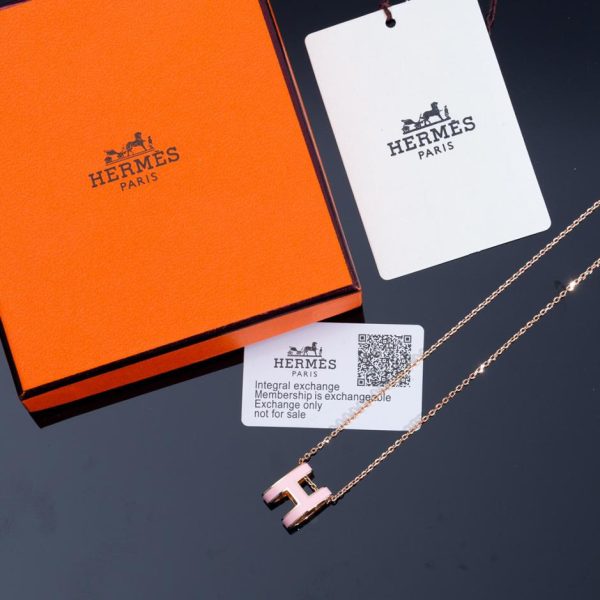 réplica,joyas,joyería,1:1,replica,fake,lujo,barato Collar Hermes grande H Linlang
