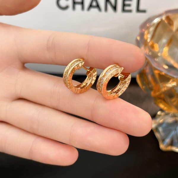 réplica,joyas,joyería,1:1,replica,fake,lujo,barato Pendientes Bvlgari serie B.zero1