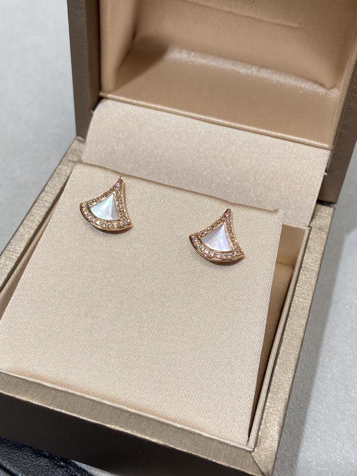 réplica,joyas,joyería,1:1,replica,fake,lujo,barato Pendientes minifalda Bvlgari en oro rosa de 18 quilates