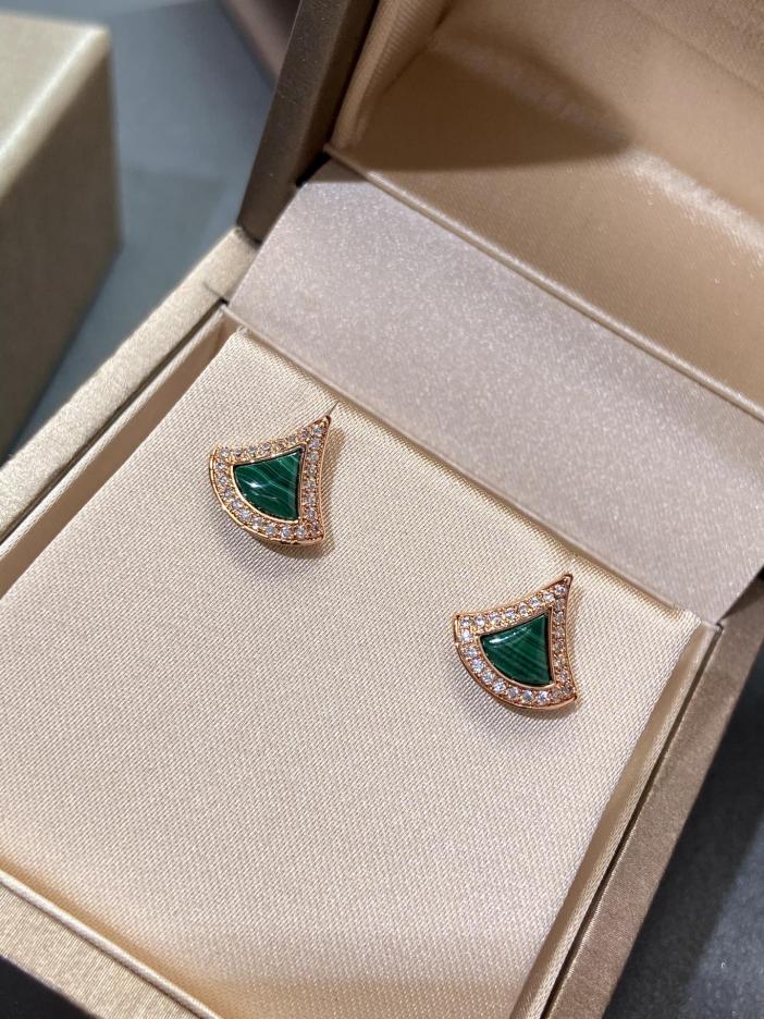 réplica,joyas,joyería,1:1,replica,fake,lujo,barato Pendientes minifalda Bvlgari en oro rosa de 18 quilates