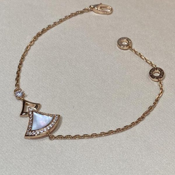 réplica,joyas,joyería,1:1,replica,fake,lujo,barato Brazalete de oro rosa de 18 quilates serie Bvlgari