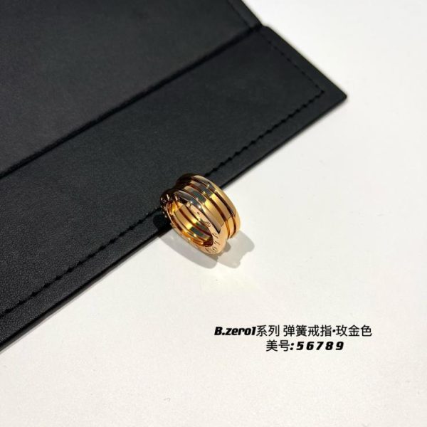 réplica,joyas,joyería,1:1,replica,fake,lujo,barato Anillo de resorte serie Bvlgari Bv B.zero1