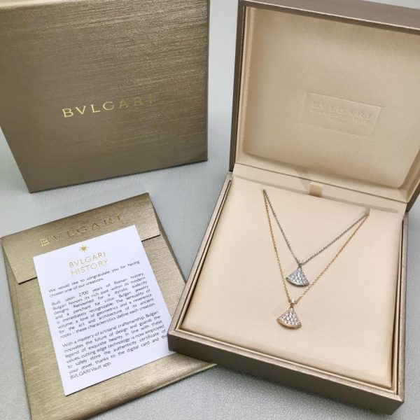 réplica,joyas,joyería,1:1,replica,fake,lujo,barato Collar abanico pequeño Bvlgari Diva
