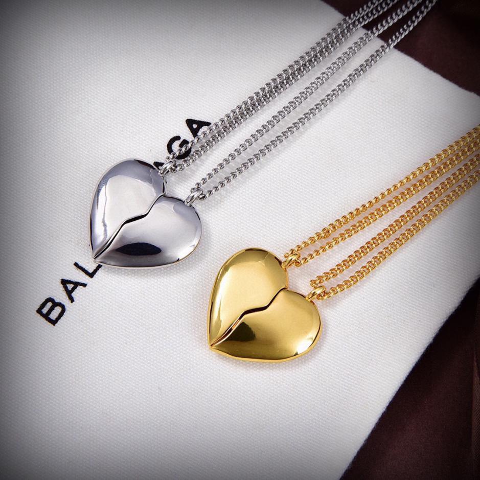 réplica,joyas,joyería,1:1,replica,fake,lujo,barato Collar Balenciaga Amor 2 en 1