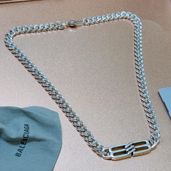 réplica,joyas,joyería,1:1,replica,fake,lujo,barato Balenciaga nuevo collar con cremallera