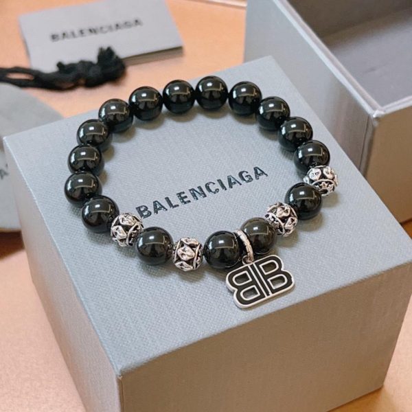 réplica,joyas,joyería,1:1,replica,fake,lujo,barato Pulsera Balenciaga/pulsera de obsidiana