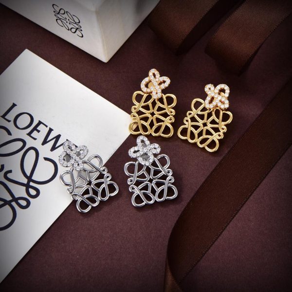 réplica,joyas,joyería,1:1,replica,fake,lujo,barato Pendientes LOEWE letras nuevas