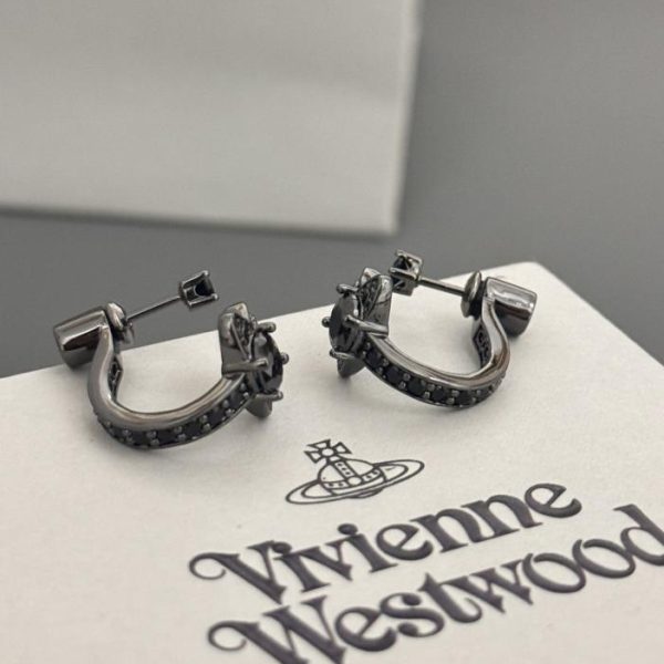 réplica,joyas,joyería,1:1,replica,fake,lujo,barato Pendientes Vivienne Westwood Saturno