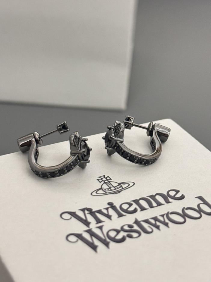réplica,joyas,joyería,1:1,replica,fake,lujo,barato Pendientes Vivienne Westwood Saturno