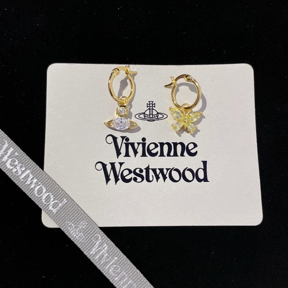réplica,joyas,joyería,1:1,replica,fake,lujo,barato Pendientes de mariposa Súper Hada de Vivienne Westwood