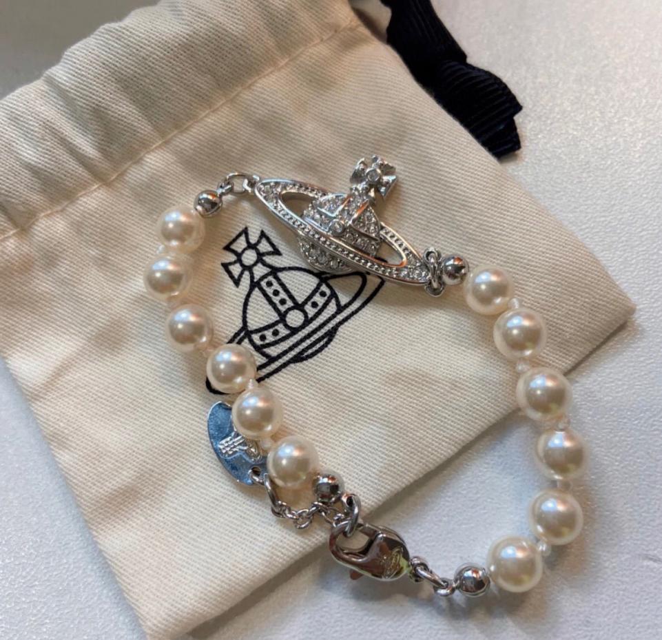 réplica,joyas,joyería,1:1,replica,fake,lujo,barato Conjunto de perlas de Vivienne Westwood