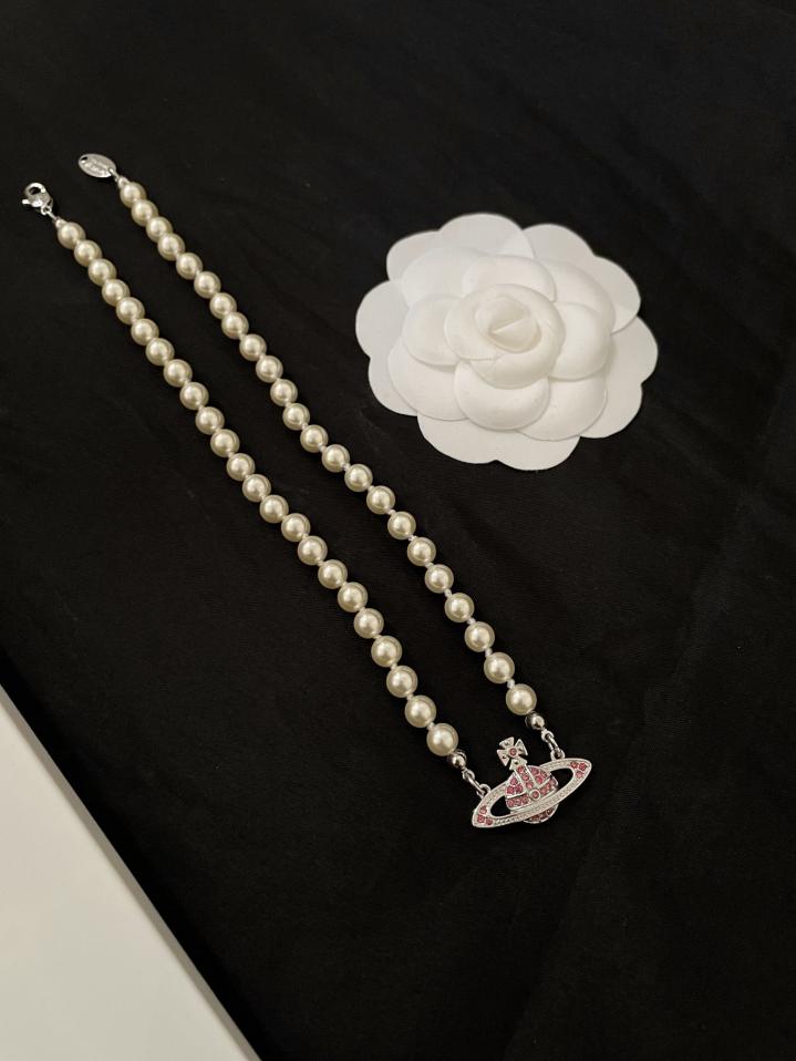 réplica,joyas,joyería,1:1,replica,fake,lujo,barato réplica,joyas,joyería,1:1,replica,fake,lujo,barato Collar Planeta Vivienne Westwood