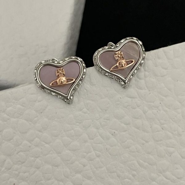 réplica,joyas,joyería,1:1,replica,fake,lujo,barato Pendientes de amor de Vivienne Westwood