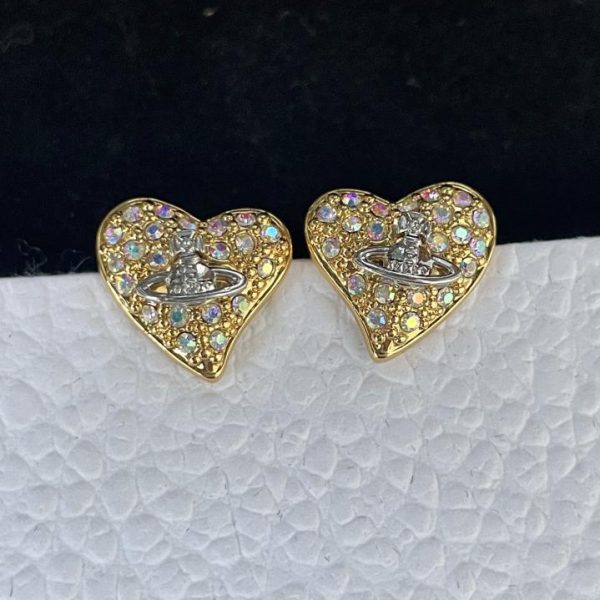 réplica,joyas,joyería,1:1,replica,fake,lujo,barato Pendientes de amor de Vivienne Westwood